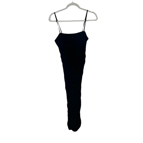 Showpo Coming For You Dress Black Mesh Midi Cocktail Party NWT Womens UK 10 US 6 - Picture 2 of 7